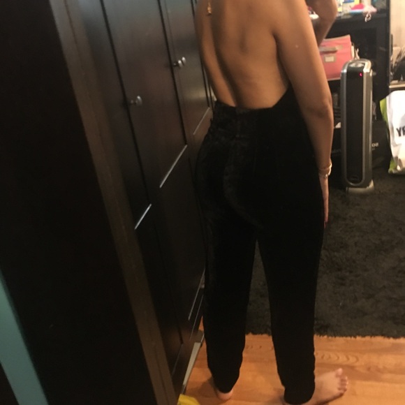 Free People velvet jumpsuit - Picture 7 of 8